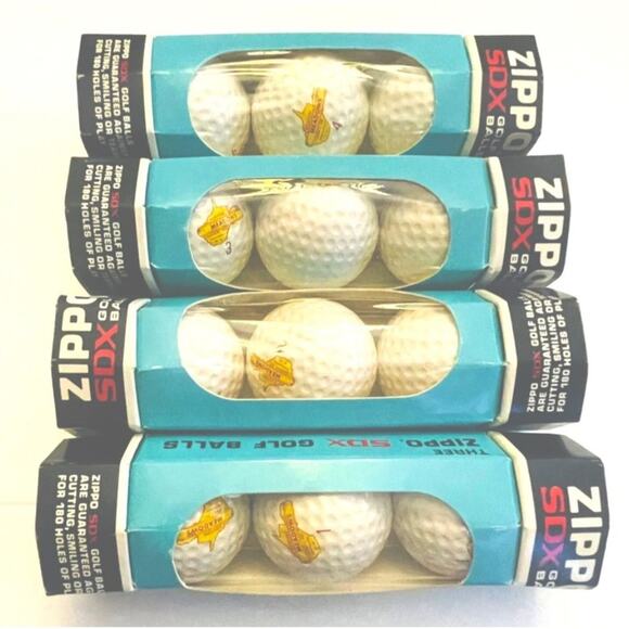 Vtg ZIPPO SDX GOLF BALLS Kenton Meadows Box 4 Sleeves 12 Balls - Picture 2 of 7